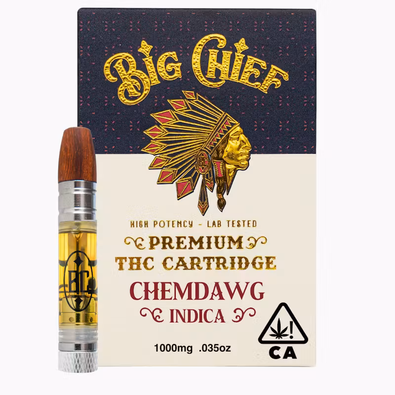 Big Chief THC Cartridge 1G - Chemdawg