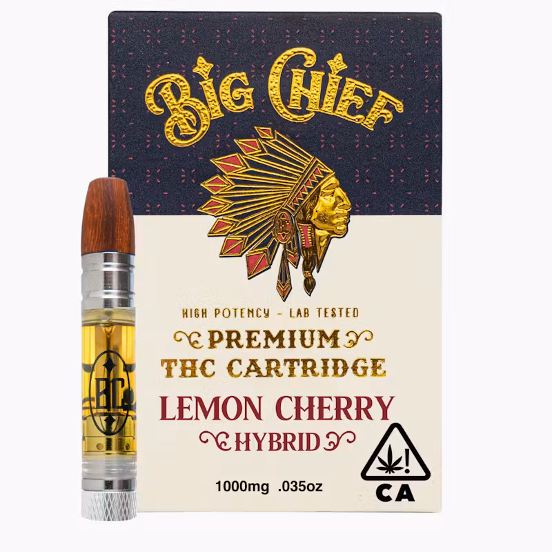 Big Chief THC Cartridge 1G - Lemon Cherry