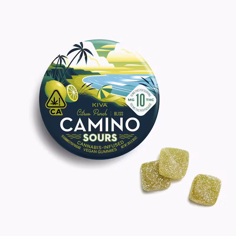 Kiva Confections Camino Sours 10mg Citrus Punch "Bliss" Gummies