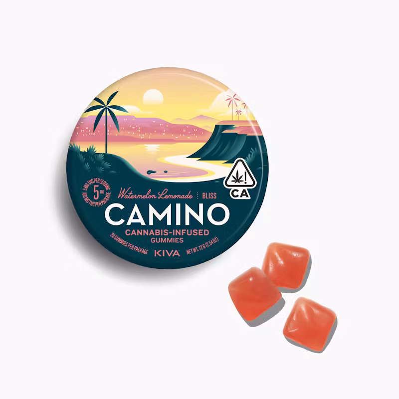 Kiva Confections Camino Watermelon Lemonade "Bliss" Gummies