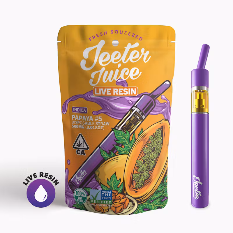 Jeeter Juice Disposable Live Resin Straw - Guava Lava