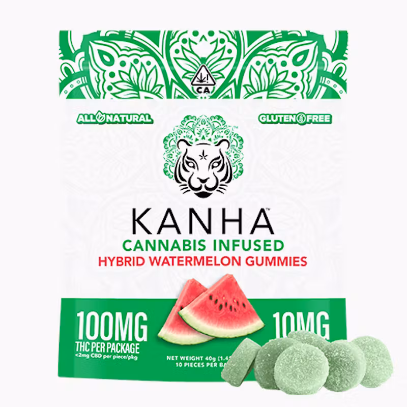 KANHA | Watermelon | Hybrid | 100mg THC | 10-pack