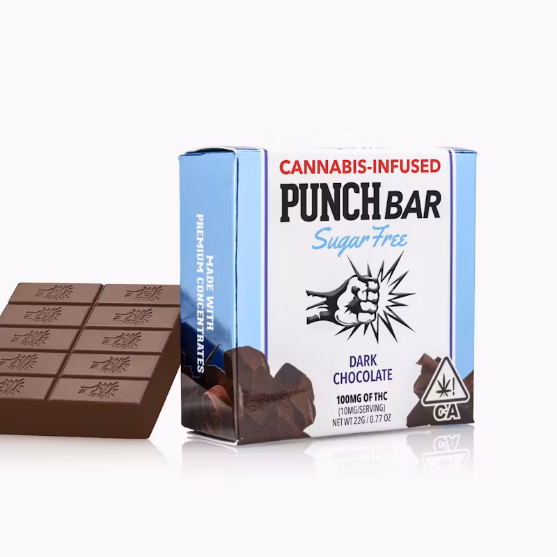 Punch Edibles & Extracts Dark Chocolate Sugar Free PunchBar