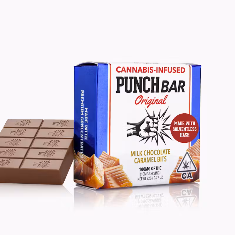 Punch Edibles & Extracts Milk Chocolate Caramel Bits PunchBar