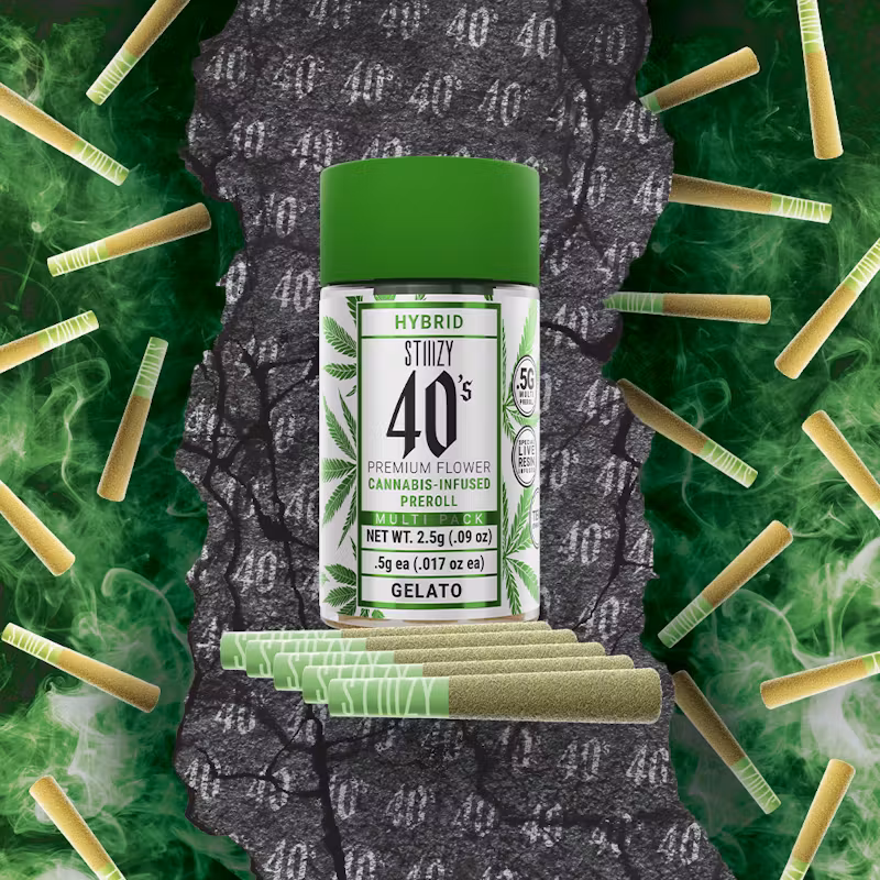 STIIIZY GELATO - .5G 40S PREROLL PACK