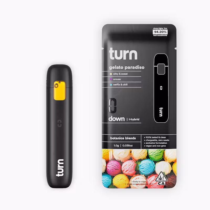 Turn gelato paradiso (i-hybrid) / botanica blends / 1g disposable