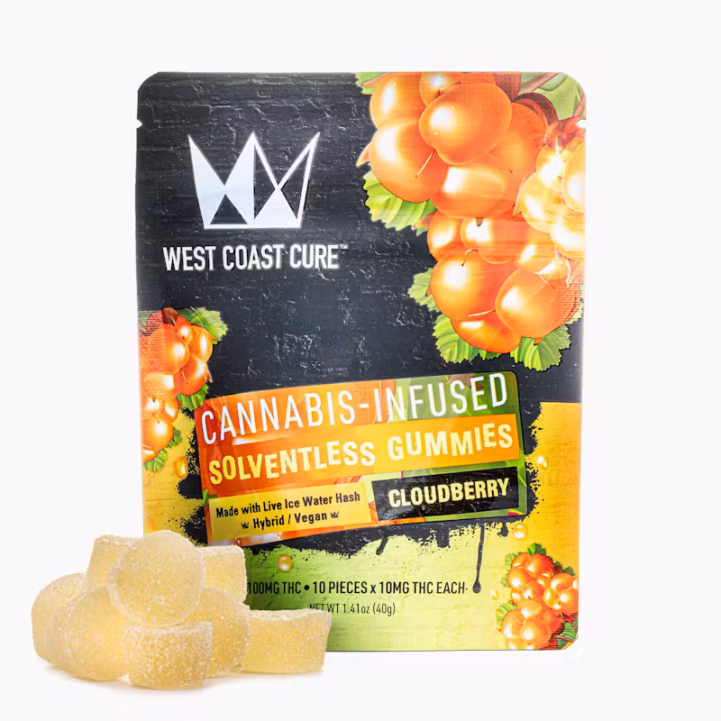 West Coast Cure Cloudberry Flavored - 10 Gummies (10mg each)