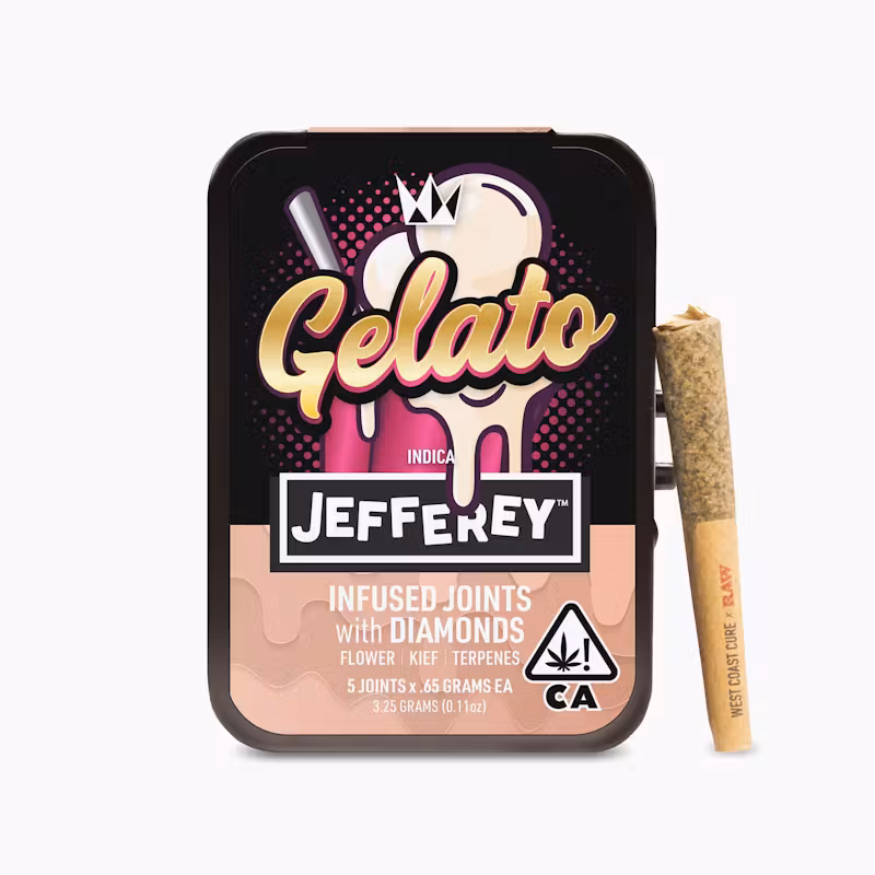 West Coast Cure Gelato - Jefferey Infused Joint .65g 5 Pack