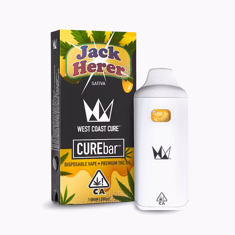 West Coast Cure Jack Herer Disposable CUREbar - 1G
