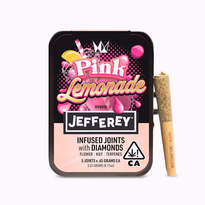 West Coast Cure Pink Lemonade - Jefferey Infused Joint .65g 5 Pack
