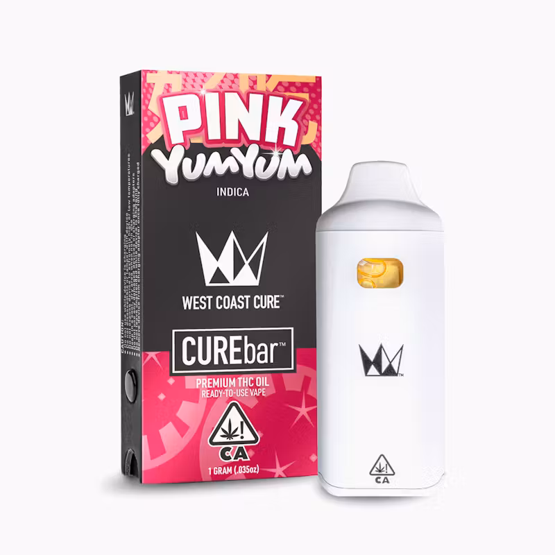 West Coast Cure Pink Yum Yum Disposable CUREbar - 1G