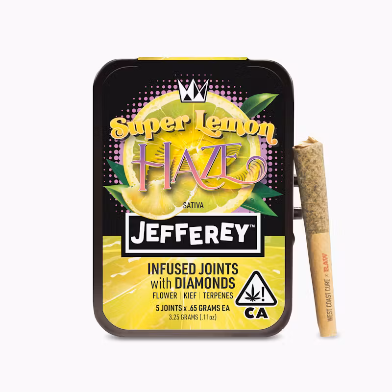 West Coast Cure Super Lemon Haze - Jefferey Infused Joint .65g 5 Pack